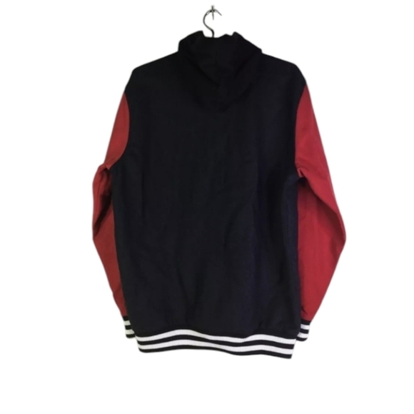 Harry Potter Gryffindor Logo Hooded Varsity red/ black Wool Jacket NWOT Sz L - Picture 7 of 11